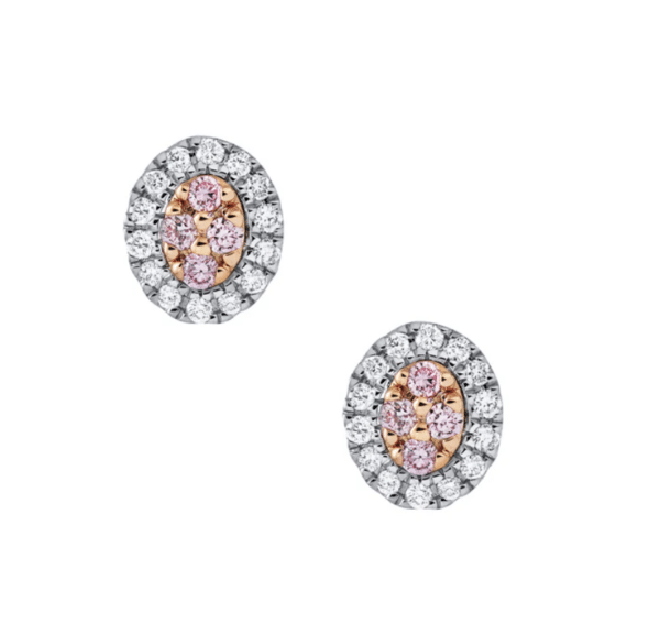 Australian Pink Diamond Earrings